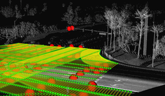 Một bản đồ ba chiều độ nét cao được tạo bởi Ushr- công ty có cổ phần của General Motors và giờ đã được Dynamic Map Platform của Nhật Bản mua lại. (Ảnh được cung cấp bởi Ushr)