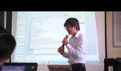 Một giờ học có sử dụng trình chiếu điện tử tại Đại học Cần Thơ. Ảnh: YouTube