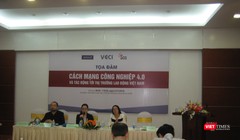 Bà Trần Thị Lan Anh - Phó Tổng thư ký VCCI kiêm Giám đốc Văn phòng giới sử dụng lao động chủ trì buổi tọa đàm