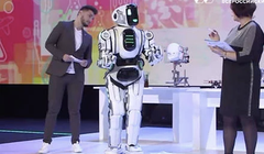 Robot Boris xuất hiện trong sự kiện ở Nga. ẢNH: YOUTUBE