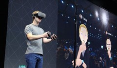 CEO Facebook Mark Zuckerberg tại một sự kiện về Oculus. ẢNH: AFP