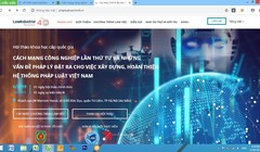 Webiste tiếng Việt của hội thảo Cách mạng công nghiệp lần thứ tư và những vấn đề pháp lý đặt ra cho việc xây dựng hoàn thiện hệ thống pháp luật Việt Nam. Ảnh chụp màn hành