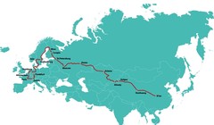 Đường đi của 2 chiếc xe SUV chạy điện Aiways U5