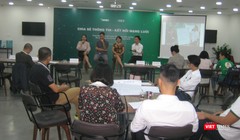 Các diễn giả trong phần giao lưu của hội thảo