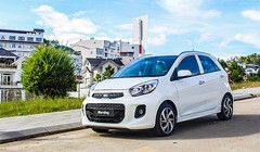 Một mẫu hatchback Morning lăn bánh tại Việt Nam. Ảnh: Kia Trường Chinh