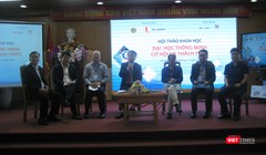 Các diễn giả trong phần giao lưu của hội thảo