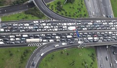 Một nút giao thông ở Anh nhìn từ trên cao