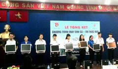 Chương trình "Máy tính cũ - Tri thức mới" (ảnh: báo Khám Phá)