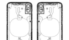 Bản vẽ mô tả iPhone 8 không có máy quét vân tay ở mặt lưng