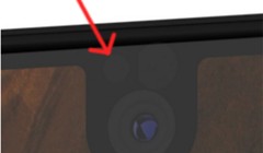 Đèn LED thông báo nằm phía bên trái camera trước