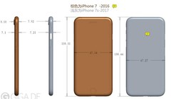 iPhone 7s dày hơn iPhone 7 (ảnh: Giga.de)