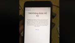 Sim ghép bị vô hiệu hóa, người dùng không thể kích hoạt iPhone Lock (ảnh: Facebook)