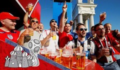 Các cổ động viên hào hứng với World Cup 2018 tổ chức tại Nga