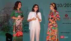 Diễn viên Ngô Thanh Vân giao lưu với khán giả Hà Nội trong chương trình chiếu phim ngoài trời 