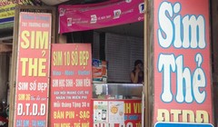 Các cửa hàng như thế này sẽ không được phép bán SIM của 3 nhà mạng lớn trong nước 
