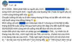 Bài viết tố Huỳnh Anh (ảnh: Facebook H.T.Q)