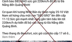 Nhiều hoang tin về bão lũ xuất hiện trên mạng xã hội