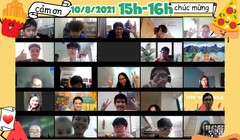 Các học sinh tham gia Lế bế mạc trại hè GART Camp