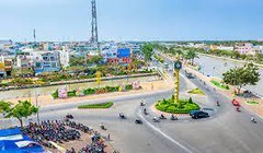 Một góc thành phố Vị Thanh, tỉnh Hậu Giang
