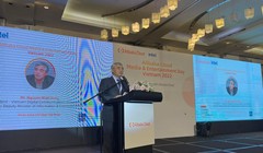 Ông Nguyễn Minh Hồng - Chủ tịch Hội Truyền thông số Việt Nam phát biểu tại sự kiện