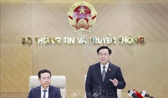 Chủ tịch Quốc hội Vương Đình Huệ phát biểu chỉ đạo. Ảnh: Doãn Tấn/TTXVN