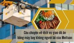 Câu chuyện về dịch vụ giao đồ ăn bằng máy bay không người lái của gã khổng lồ công nghệ Meituan 