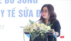 Bà Trần Thị Trang - Q. Vụ trưởng Vụ BHYT (Bộ Y tế) - thông tin về chính sách BHYT thương mại trong Dự án Luật Bảo hiểm y tế sửa đổi