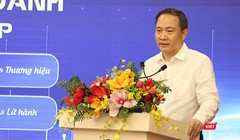PGS.TS Lê Trung Thành, Hiệu trưởng Trường Đại học Kinh tế (UEB) tại Lễ ra mắt 4 chuyên ngành đào tạo mới