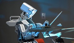 Robot đánh trống. Ảnh: Getty Images