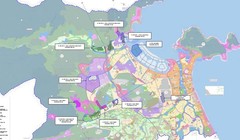 Vị trí dự kiến lấn biển để xây dựng Khu thương mại tự do Đà Nẵng