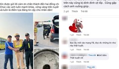 Cảnh sát giúp tài xế gặp sự cố trên cao tốc, dân mạng thả nghìn lượt yêu thích