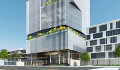 Phố cảnh dự án Không gian đổi mới sáng tạo (ĐMST) Đà Nẵng (tại phường An Hải Nam) với tổng mức đầu tư gần 490 tỷ đồng.