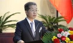 Ông Nguyễn Văn Quảng, Bí thư Thành uỷ Đà Nẵng phát biểu tại kỳ họp thứ 24, HĐND TP Đà Nẵng khóa X, nhiệm kỳ 2021–2026, diễn ra ngày 23/6.