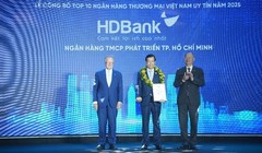 HDBank giữ vị trí thứ 3 Top ngân hàng niêm yết uy tín và hiệu quả nhất Việt Nam.
