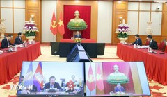 Tổng Bí thư Tô Lâm điện đàm với Chủ tịch Đảng Nhân dân Campuchia Hun Sen