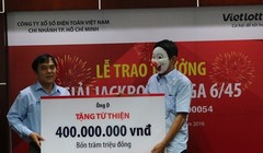 Người trúng vé số 56 tỷ đồng ở Bà Rịa–Vũng Tàu dành 1 tỷ đồng làm từ thiện.