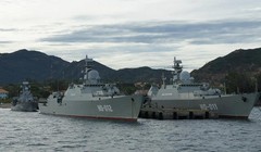 Cặp chiến hạm hiện đại Gepard 3.9 của Hải quân Nhân dân Việt Nam.