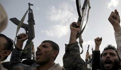 Những người ủng hộ phong trào Houthi tại Yemen.
