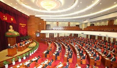 Toàn cảnh phiên khai mạc Hội nghị Ban Chấp hành Trung ương Đảng Cộng sản Việt Nam lần thứ hai, khóa XII - Ảnh: TTXVN.