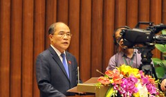Chủ tịch QH Nguyễn Sinh Hùng: QH khóa 13 hoàn thành công việc đồ sộ về lập pháp