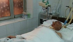 Bệnh nhân Đặng Cao Thủy khi điều trị tại viện. Ảnh: Lê Nga.