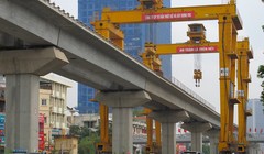 Dự án Đường sắt Cát Linh - Hà Đông do doanh nghiệp Trung Quốc làm tổng thầu bị chậm tiến độ nghiêm trọngẢnh: VĂN DUẨN