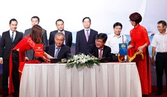 Lễ ký kết Thỏa thuận hợp tác chiến lược Techombank và Vietnam Airline. Nguồn website: techcombank.com.vn