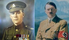 Binh nhì anh Henry Tandey và trùm phát xít Adolf Hiler. Ảnh: BBC