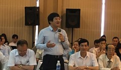 Doanh nhân Phạm Đình Đoàn, Chủ tịch Tập đoàn Phú Thái phát biểu tại buổi đối thoại - Ảnh: Mỹ An.