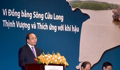 Thủ tướng Chính phủ Nguyễn Xuân Phúc đã dự và phát biểu tại Diễn đàn Đồng bằng sông Cửu Long 2016.