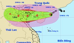 Trong sáng mai, bão số 3 được dự báo sẽ đổ bộ vào các tỉnh từ Quảng Ninh - Nghệ An với gió giật cấp 13-14.