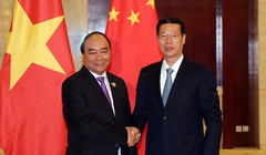 Thủ tướng Nguyễn Xuân Phúc hội kiến Phó Thủ tướng Trung Quốc Trương Cao Lệ