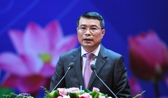 Thống đốc NHNN Lê Minh Hưng phát biểu tại Hội nghị. (Ảnh: Zing.vn)