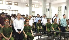 Quang cảnh phiên xét xử sơ thẩm "đại án" Ocean Bank - Hà Văn Thắm. (Ảnh: Internet)